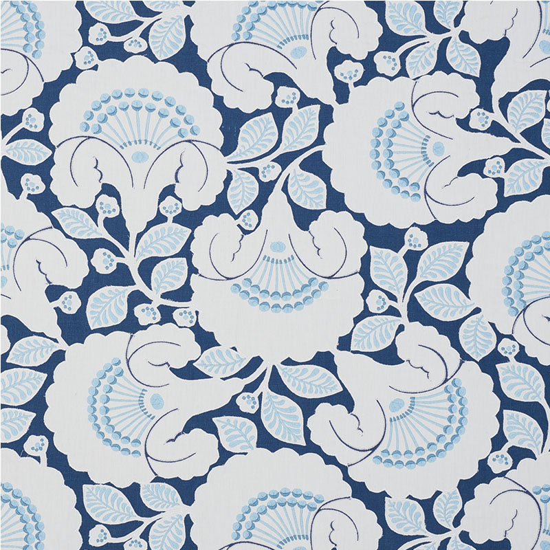 SCHUMACHER  WALLFLOWERS JACKIE APPLIQU?? EMBROIDERY EMBROIDERIES EMBROIDERIES BLUE   - 77301