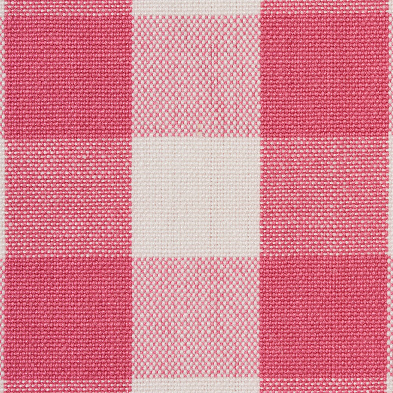 SCHUMACHER FABRIC  REVISIT OF POPULAR PATTERNS ELTON COTTON CHECK   MAGENTA   - 77310