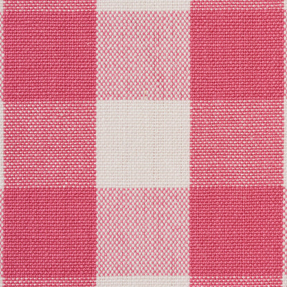 SCHUMACHER FABRIC  REVISIT OF POPULAR PATTERNS ELTON COTTON CHECK   MAGENTA   - 77310