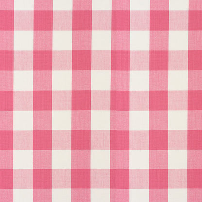 SCHUMACHER  REVISIT OF POPULAR PATTERNS CAMDEN COTTON CHECK PATTERNED WOVENS PATTERNED WOVENS MAGENTA   - 77321