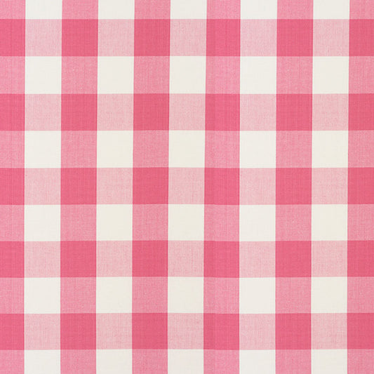 SCHUMACHER  REVISIT OF POPULAR PATTERNS CAMDEN COTTON CHECK PATTERNED WOVENS PATTERNED WOVENS MAGENTA   - 77321