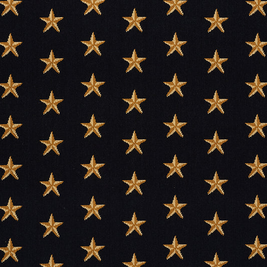 SCHUMACHER  CUT & PATTERNED VELVETS STAR ??PINGL?? WOVEN WOVEN BLACK   - 77420