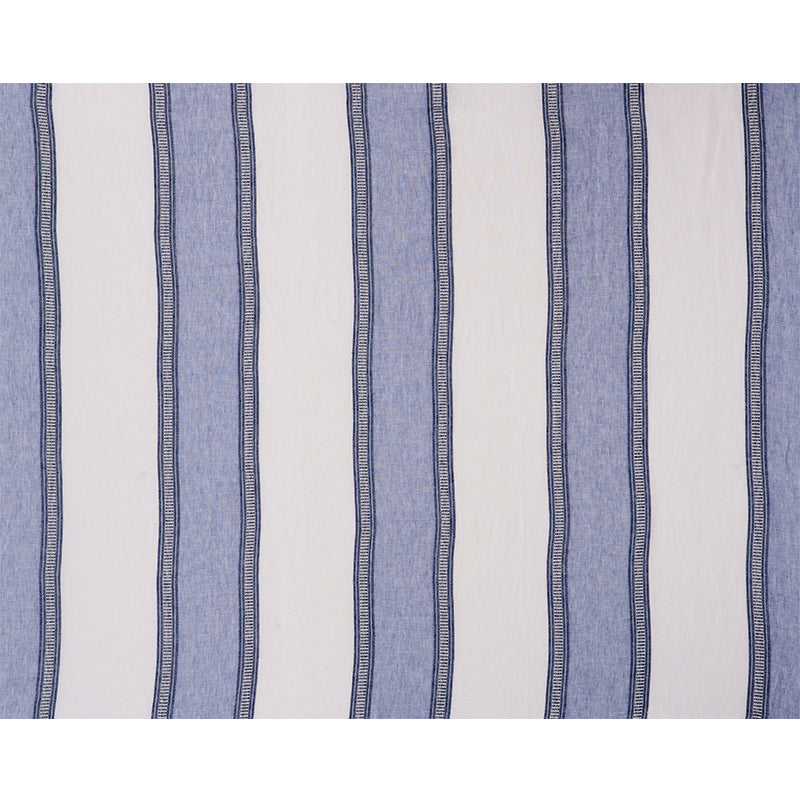 SCHUMACHER  TRUE WEST SENITA STRIPE SHEER SHEERS & CASEMENTS SHEERS & CASEMENTS BLUE   - 77431