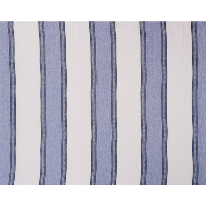 SCHUMACHER  TRUE WEST SENITA STRIPE SHEER SHEERS & CASEMENTS SHEERS & CASEMENTS BLUE   - 77431