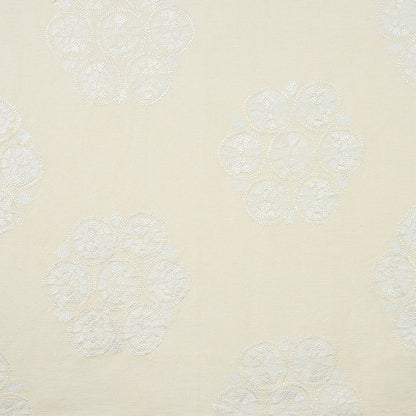 SCHUMACHER  NEW TRADITIONAL II ISLA HAND EMBROIDERY EMBROIDERIES EMBROIDERIES IVORY   - 77491