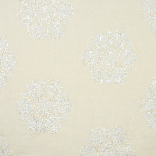 SCHUMACHER  NEW TRADITIONAL II ISLA HAND EMBROIDERY EMBROIDERIES EMBROIDERIES IVORY   - 77491