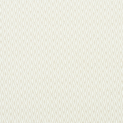Beige and cream diamond lattice wallpaper pattern with a subtle woven texture.