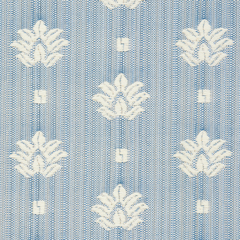 SCHUMACHER FABRIC  NEW TRADITIONAL BRUNEL   SKY   - 77531