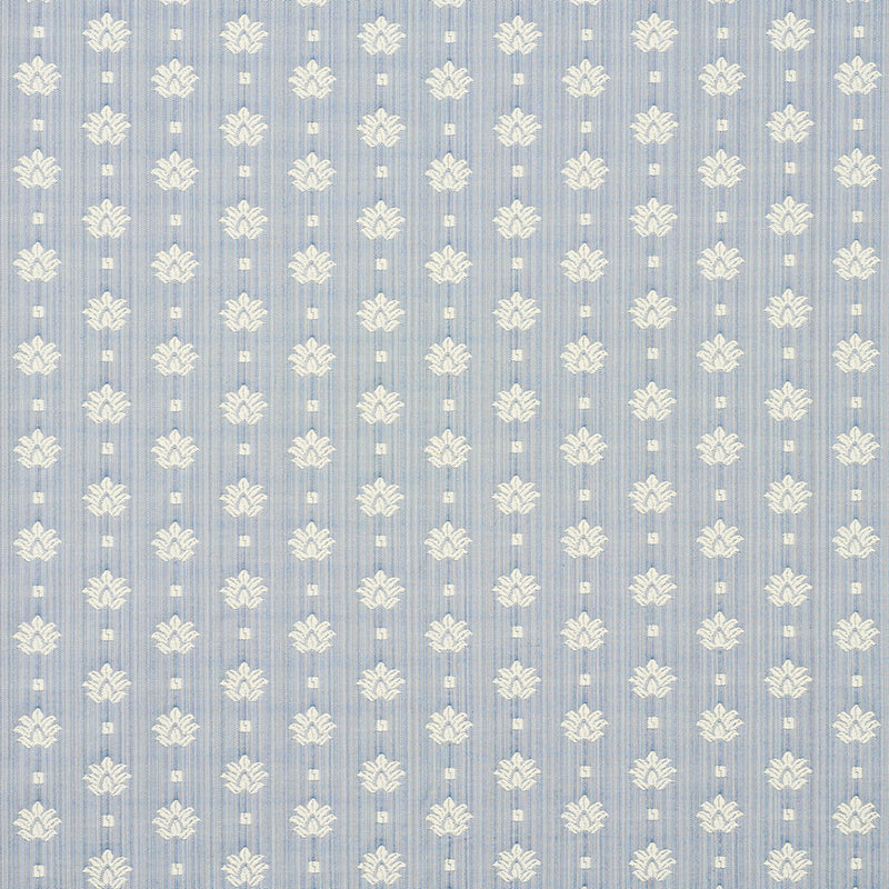 SCHUMACHER FABRIC  NEW TRADITIONAL BRUNEL   SKY   - 77531