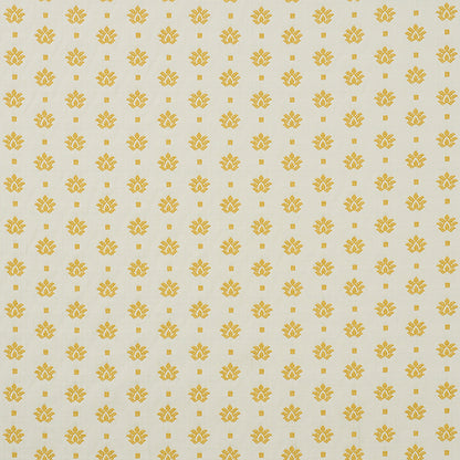 SCHUMACHER FABRIC  NEW TRADITIONAL BRUNEL   YELLOW   - 77532
