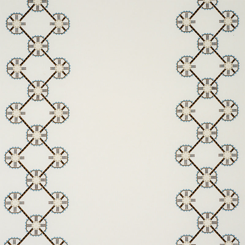 SCHUMACHER  TRUE WEST CHAMIZAL EMBROIDERY EMBROIDERIES EMBROIDERIES NEUTRAL , SKY   - 77600