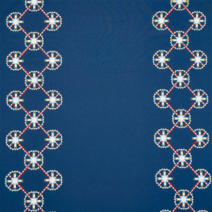 SCHUMACHER  TRUE WEST CHAMIZAL EMBROIDERY EMBROIDERIES EMBROIDERIES BLUE , RED   - 77601