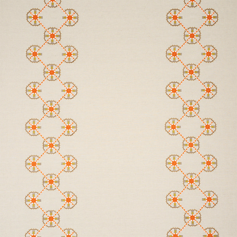 SCHUMACHER  TRUE WEST CHAMIZAL EMBROIDERY EMBROIDERIES EMBROIDERIES ORANGE , PINK   - 77602