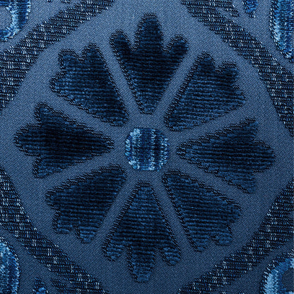 SCHUMACHER  CUT & PATTERNED VELVETS SUZANI STRIE VELVET CUT VELVET CUT VELVET SAPPHIRE   - 77640