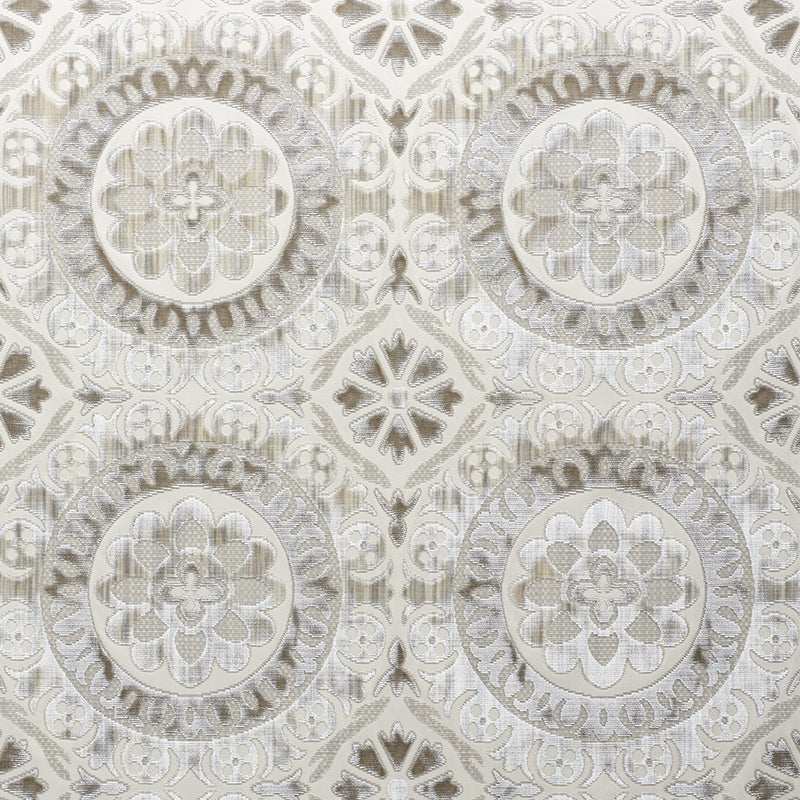 SCHUMACHER  CUT & PATTERNED VELVETS SUZANI STRIE VELVET CUT VELVET CUT VELVET PEARL   - 77642