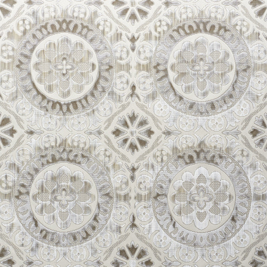 SCHUMACHER  CUT & PATTERNED VELVETS SUZANI STRIE VELVET CUT VELVET CUT VELVET PEARL   - 77642