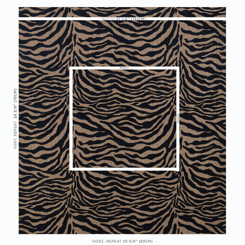SCHUMACHER  RIVE GAUCHE REGINE STRIE VELVET   Ebony   - 77771