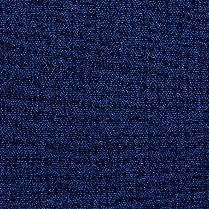 Close-up of navy blue cotton plains fabric texture.