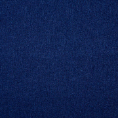 Indigo cotton fabric swatch with a subtle woven texture, suitable for upholstery or apparel.