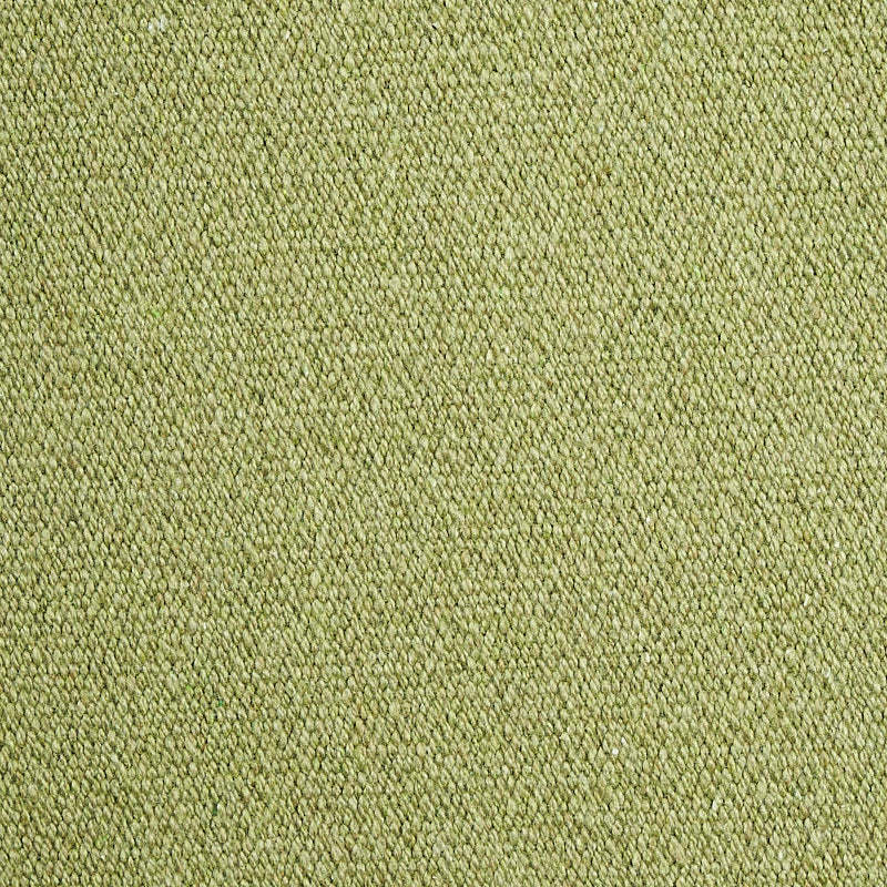 Olive green cotton plains fabric close-up with smooth plain weave.