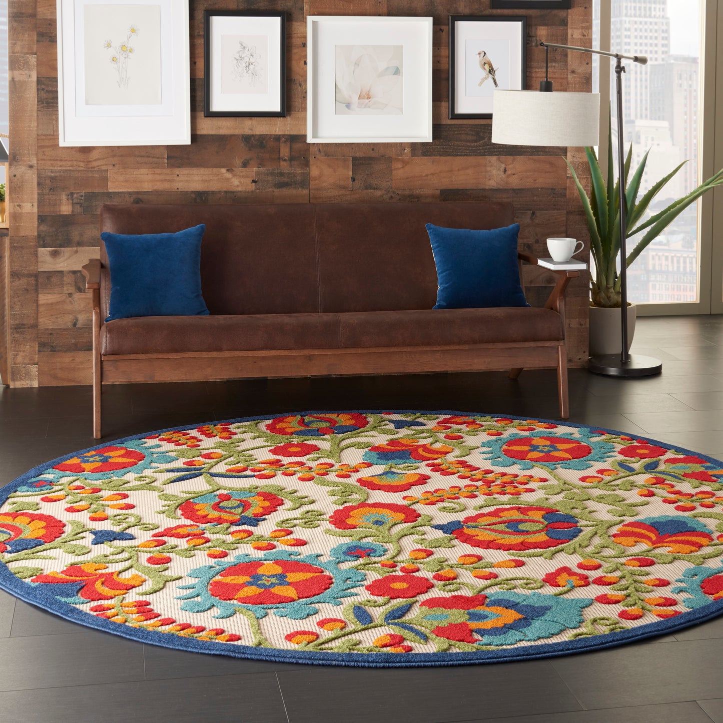 Nourison Rugs Nourison Home   Farmhouse 8' X Round    - 099446215888