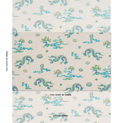 SCHUMACHER  FIRE BREATHER Hanlun Dragon Embroidery EMBROIDERIES EMBROIDERIES NATURAL   - 78110