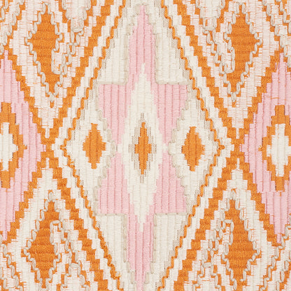 SCHUMACHER  TRUE WEST BAYETA EMBROIDERY EMBROIDERIES EMBROIDERIES PINK , ORANGE   - 78151