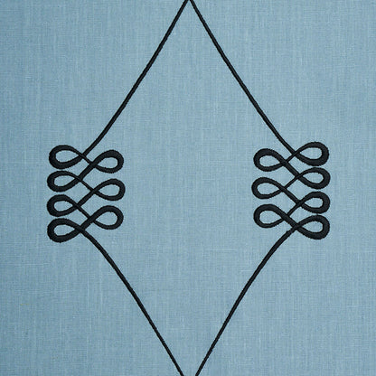 SCHUMACHER  MISTERIOSO NICOLETTE EMBROIDERY EMBROIDERIES EMBROIDERIES DUSTY BLUE   - 78202