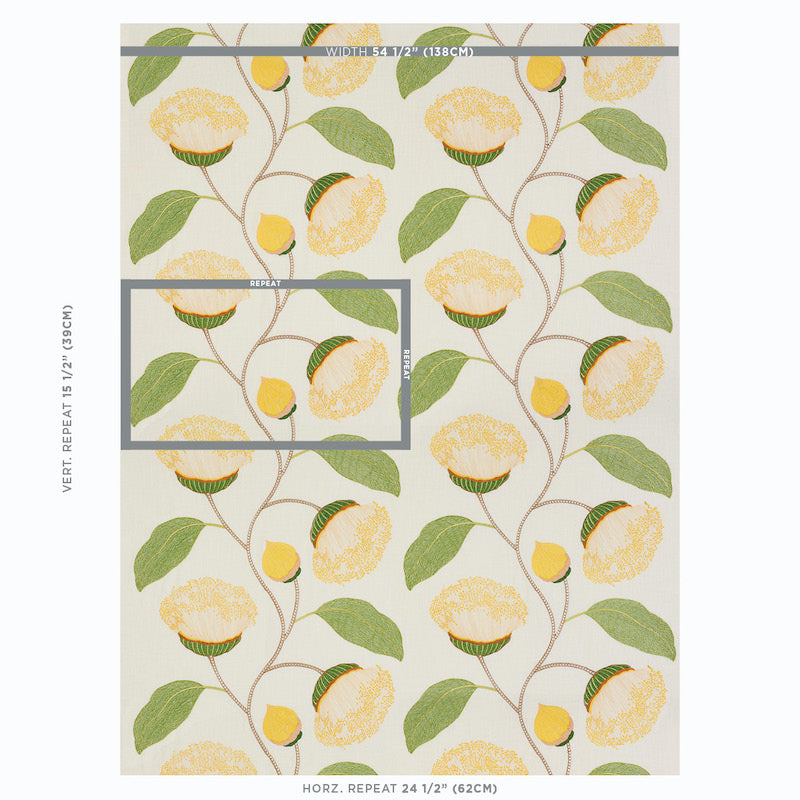 SCHUMACHER  EXQUISITE EMBROIDERIES Celinda Embroidery EMBROIDERIES EMBROIDERIES YELLOW   - 78300