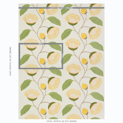 SCHUMACHER  EXQUISITE EMBROIDERIES Celinda Embroidery EMBROIDERIES EMBROIDERIES YELLOW   - 78300