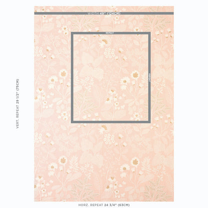 SCHUMACHER  EXQUISITE EMBROIDERIES EMALINE EMBROIDERY EMBROIDERIES EMBROIDERIES BLUSH   - 78310