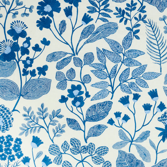 SCHUMACHER  EXQUISITE EMBROIDERIES EMALINE EMBROIDERY EMBROIDERIES EMBROIDERIES BLUE   - 78311