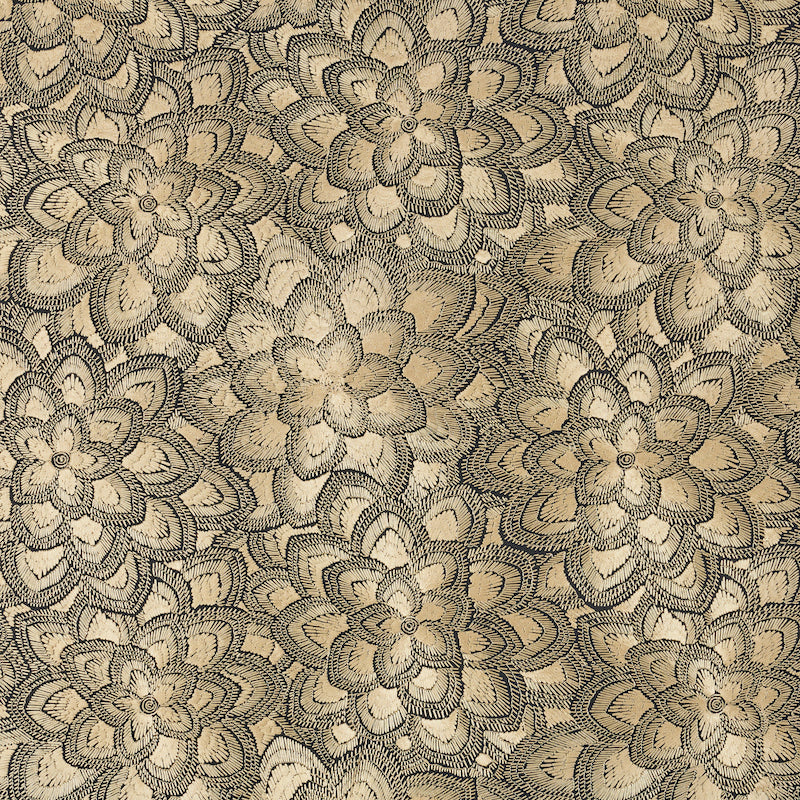 SCHUMACHER  EXQUISITE EMBROIDERIES LOTUS EMBROIDERY EMBROIDERIES EMBROIDERIES GOLD   - 78340