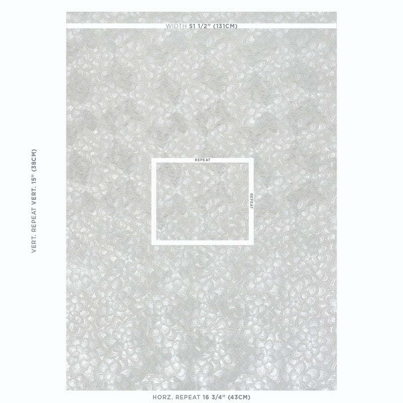 SCHUMACHER  EXQUISITE EMBROIDERIES LOTUS EMBROIDERY EMBROIDERIES EMBROIDERIES PEARL   - 78341