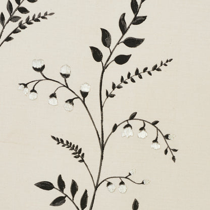 SCHUMACHER  EXQUISITE EMBROIDERIES Cynthia Embroidered Print EMBROIDERIES EMBROIDERIES BLACK   - 78352