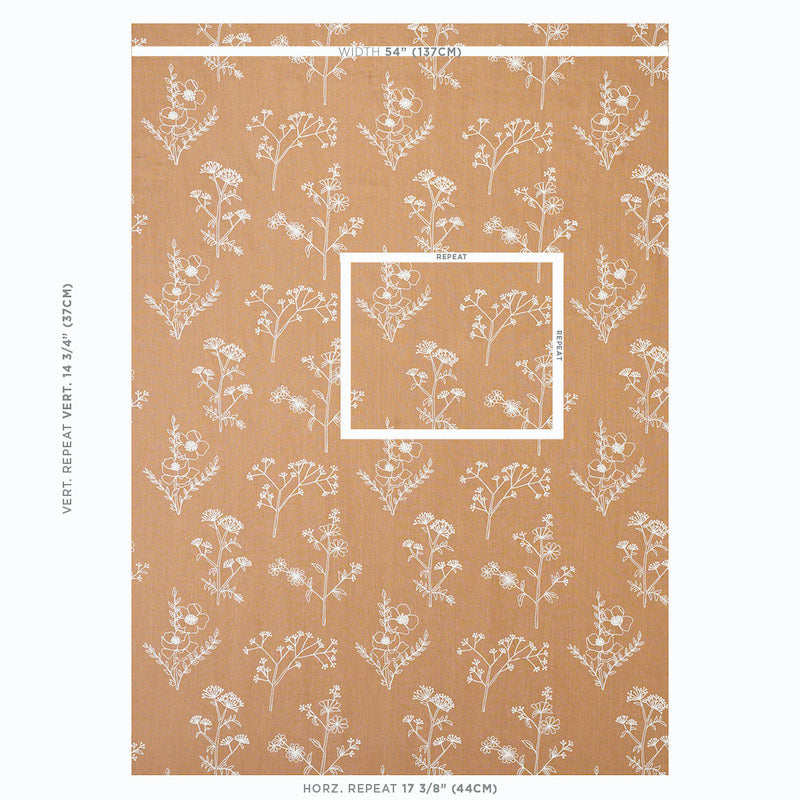 SCHUMACHER  EXQUISITE EMBROIDERIES LISBETH EMBROIDERY EMBROIDERIES EMBROIDERIES CAMEL   - 78361