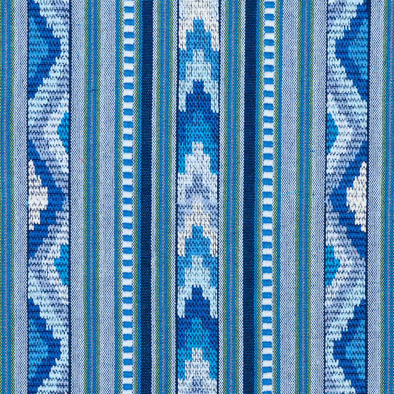 SCHUMACHER  EXQUISITE EMBROIDERIES ZARZUELA STRIPE EMBROIDERY EMBROIDERIES EMBROIDERIES INDIGO   - 78390