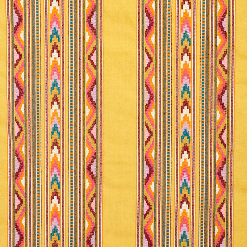 SCHUMACHER  EXQUISITE EMBROIDERIES ZARZUELA STRIPE EMBROIDERY EMBROIDERIES EMBROIDERIES SAFFRON   - 78391