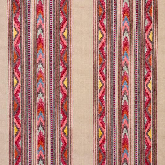 SCHUMACHER  EXQUISITE EMBROIDERIES ZARZUELA STRIPE EMBROIDERY PRINTS PRINTS MULTI   - 78392