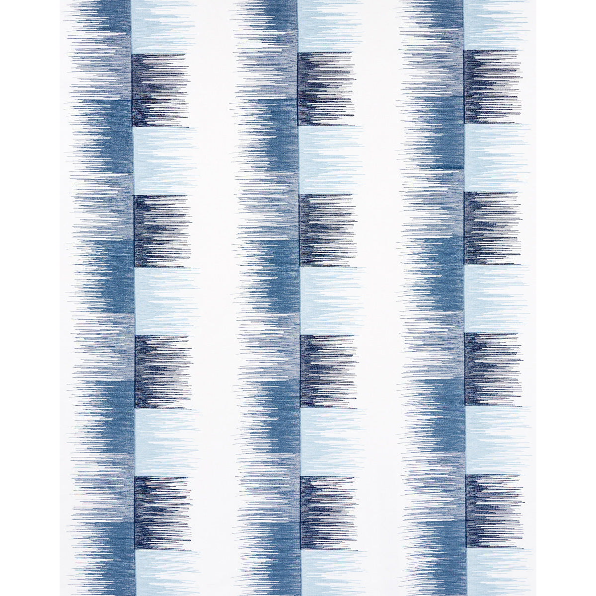 SCHUMACHER  UNCOMMON THREADS SUNBURST STRIPE EMBROIDERY EMBROIDERIES EMBROIDERIES BLUE   - 78404