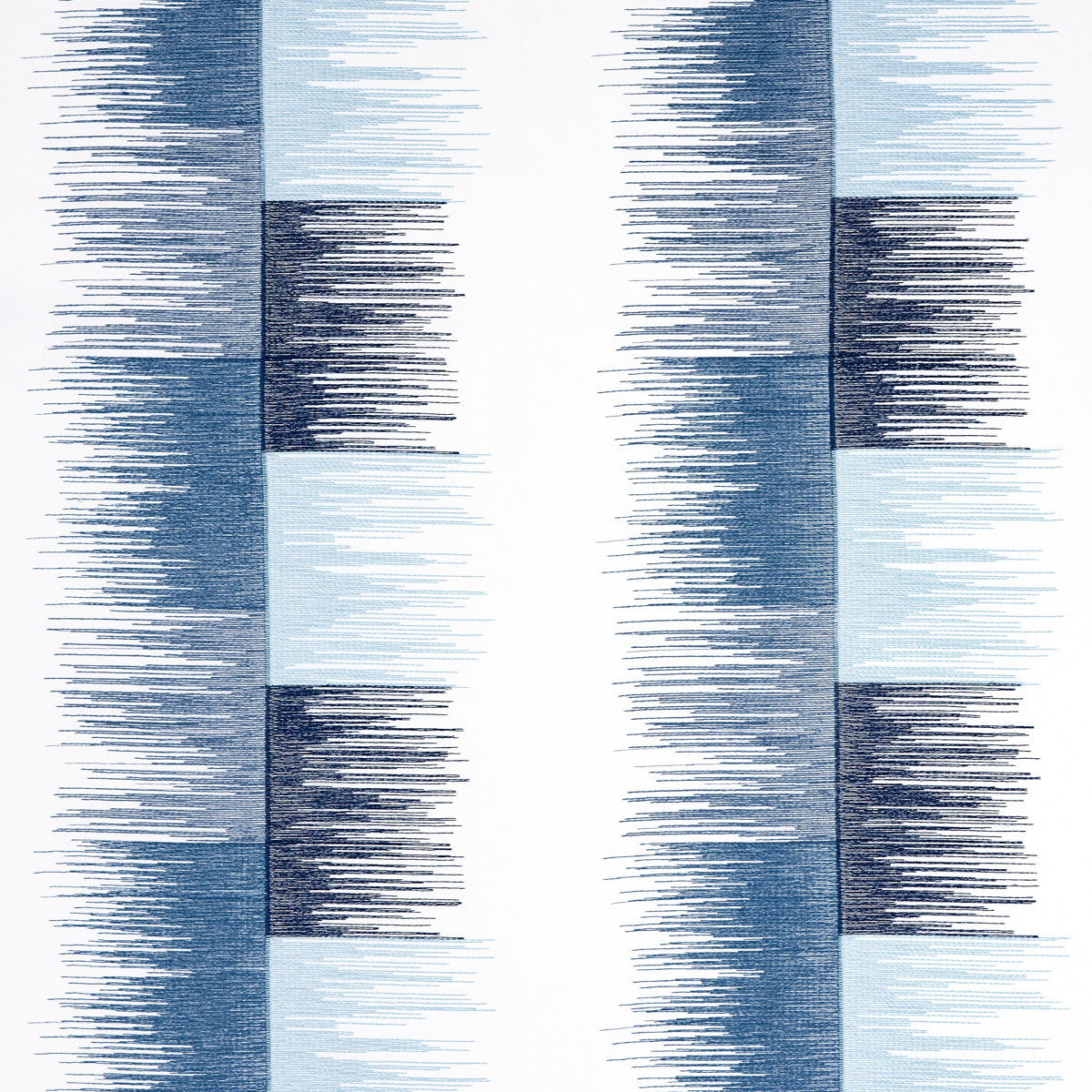 SCHUMACHER  UNCOMMON THREADS SUNBURST STRIPE EMBROIDERY EMBROIDERIES EMBROIDERIES BLUE   - 78404