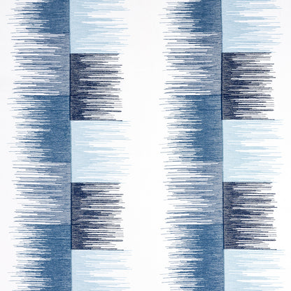 SCHUMACHER  UNCOMMON THREADS SUNBURST STRIPE EMBROIDERY EMBROIDERIES EMBROIDERIES BLUE   - 78404
