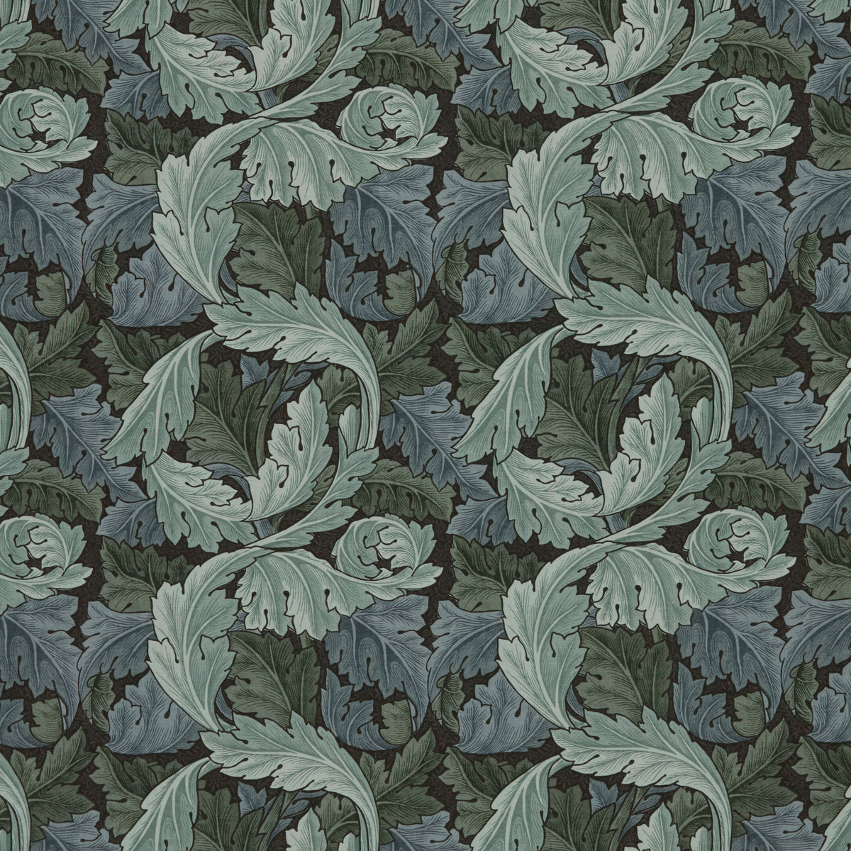 STOUT TEXTILES  MULTIPURPOSE,PRINT TRADITIONAL, LEAF INDIGO,INK   - 7859-3