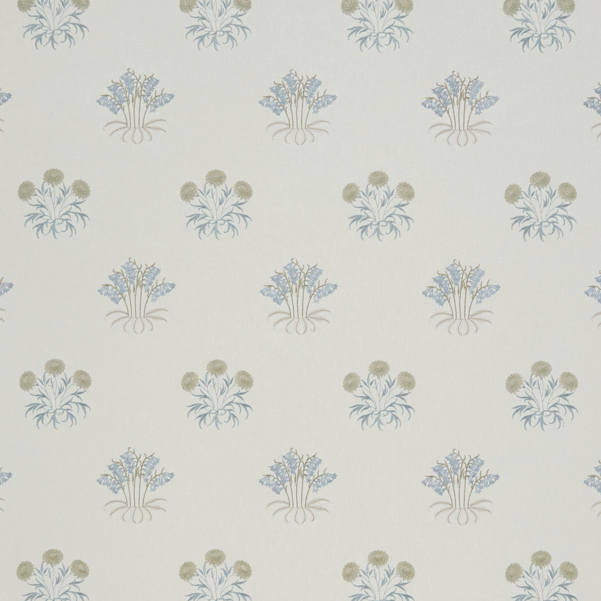 STOUT TEXTILES  DRAPERY,EMBROIDERIES TRADITIONAL, FLORAL SPRAY   - 7862-4