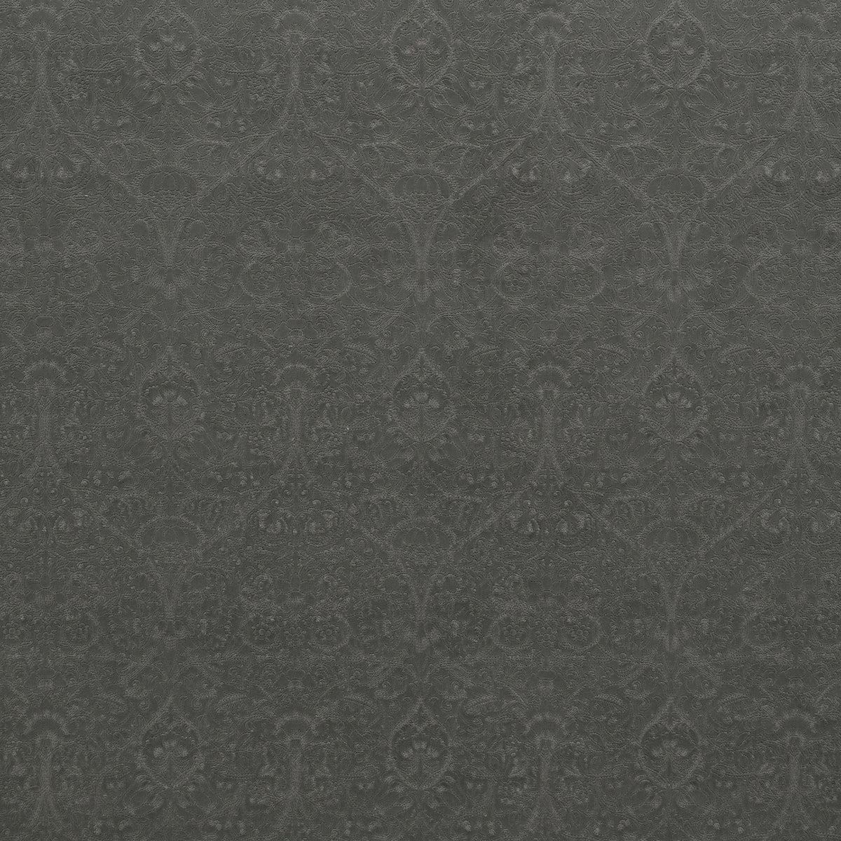 STOUT TEXTILES  UPHOLSTERY,VELVET TRADITIONAL, FLORAL STEEL   - 7863-4