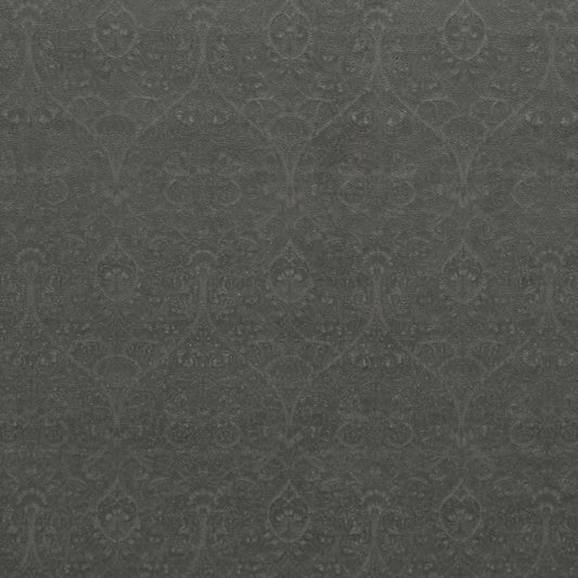 STOUT TEXTILES  UPHOLSTERY,VELVET TRADITIONAL, FLORAL STEEL   - 7863-4