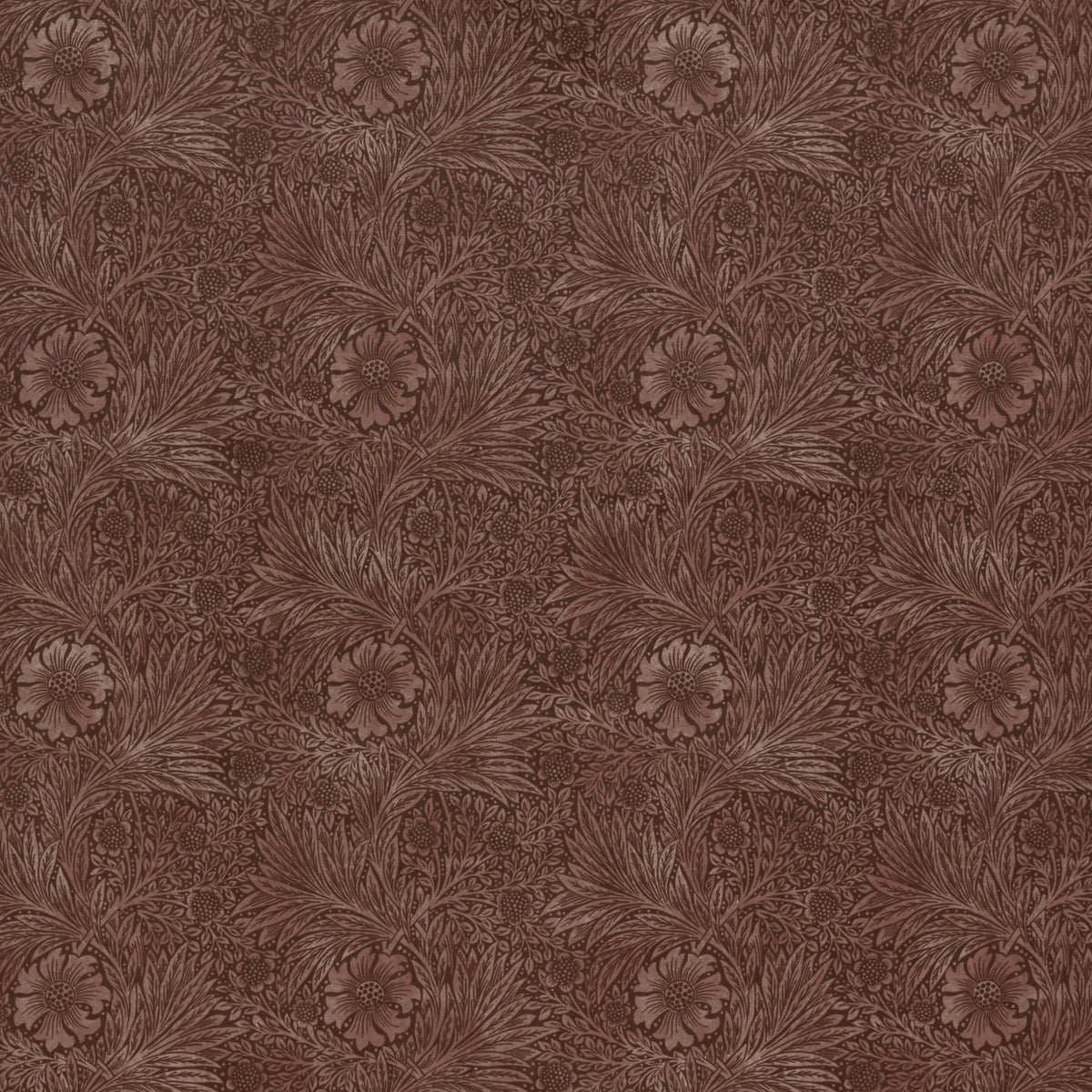 STOUT TEXTILES  MULTIPURPOSE,VELVET TRADITIONAL, LEAF MERLOT   - 7864-1