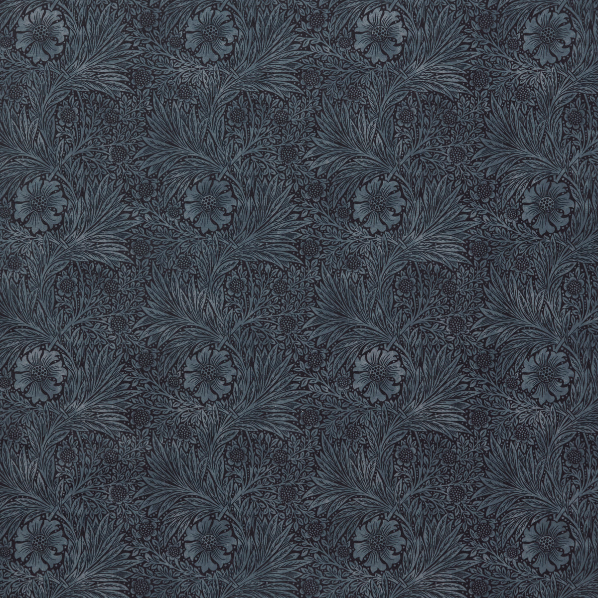 STOUT TEXTILES  MULTIPURPOSE,VELVET TRADITIONAL, LEAF NAVY   - 7864-3