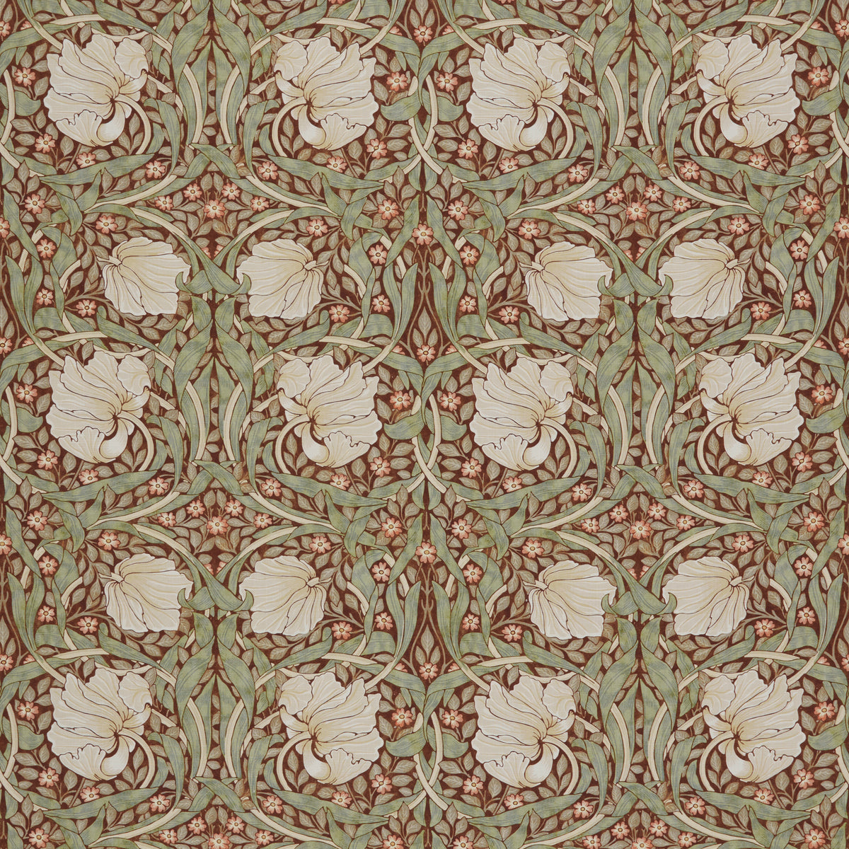 STOUT TEXTILES  MULTIPURPOSE,PRINT TRADITIONAL, FLORAL CABERNET,WINE   - 7865-1