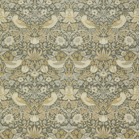 STOUT TEXTILES  UPHOLSTERY,VELVET TRADITIONAL, ANIMAL MOTIF GREY   - 7870-2